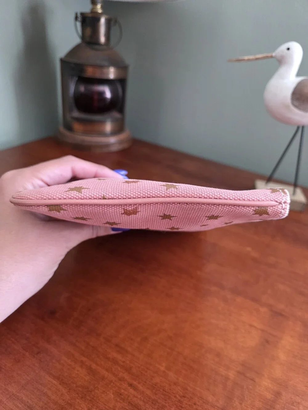 Coach Uni Unicorn 25617 Pouch 26 Turnlock Pink Canvas Wristlet Bag
